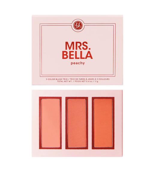 BH Cosmetics - Paleta de coloretes Mrs. Bella - Peachy