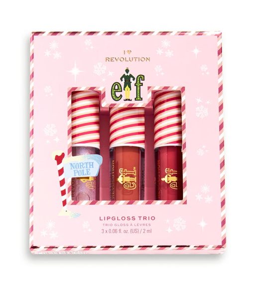 I Heart Revolution - *I Heart Revolution x Elf* - Set de brillos de labios Candy Cane Forest