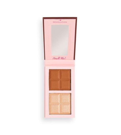 I Heart Revolution - Paleta de iluminador y contorno Chocolate Contour - Medium - Image 2