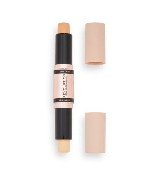 Makeup Revolution - Contorno e iluminador en stick Fast Base - Fair - Imagen 2