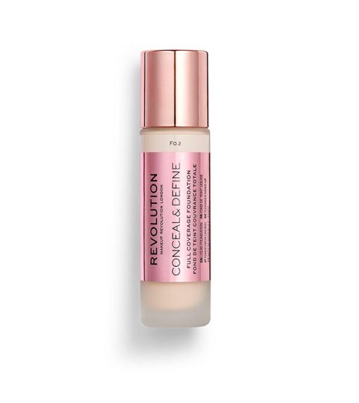 Revolution - Base de maquillaje Conceal & Define - F0.2