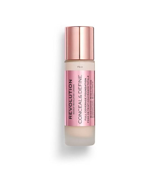 Revolution - Base de maquillaje Conceal & Define - F0.3