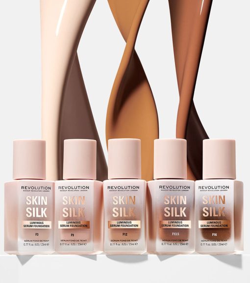 Revolution - Base de maquillaje Skin Silk Serum Foundation - F5 - Imagen 5