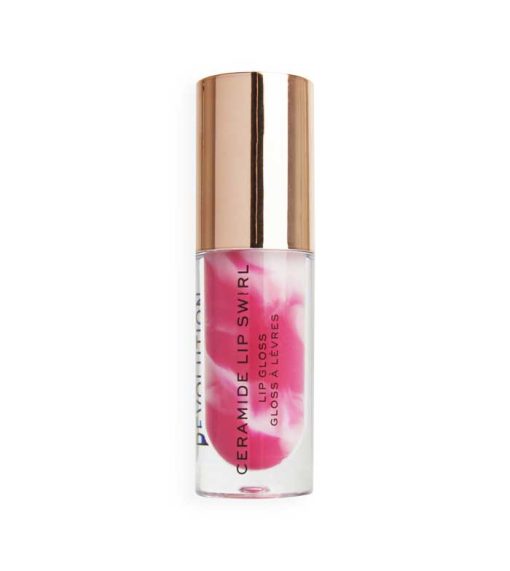 Revolution - Brillo de labios Ceramide Lip Swirl - Berry pink