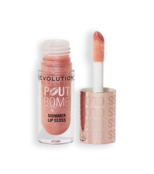 Revolution - Brillo de labios con Shimmer Pout Bomb - Shimmer Nude