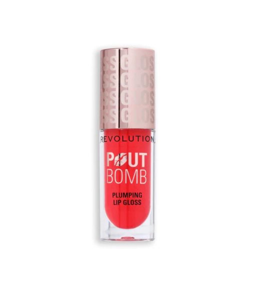 Revolution - Brillo de labios voluminizador Pout Bomb - Cherry Sheer Red - Image 2