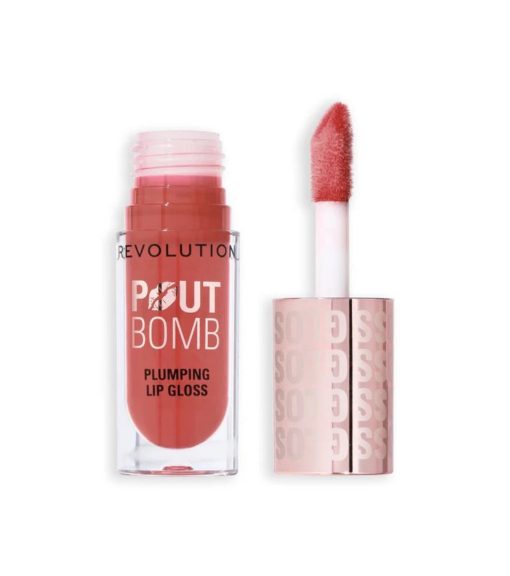 Revolution - Brillo de labios voluminizador Pout Bomb - Melba Warm Peach