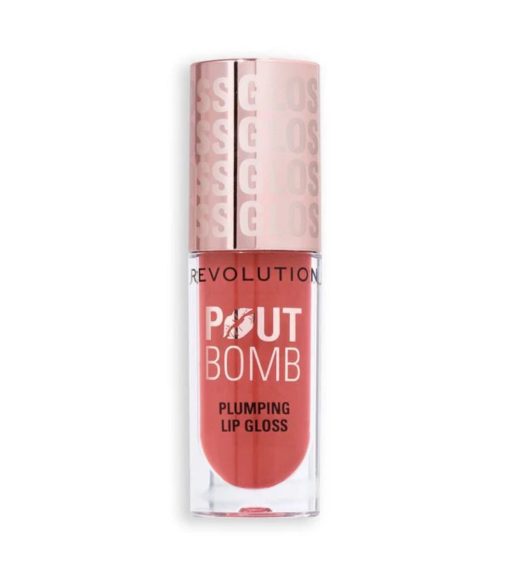 Revolution - Brillo de labios voluminizador Pout Bomb - Melba Warm Peach - Image 2