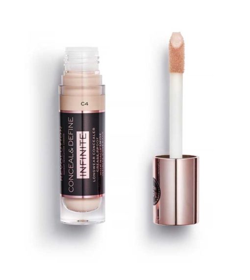 Revolution - Corrector líquido Conceal & Define Infinite XL - C4