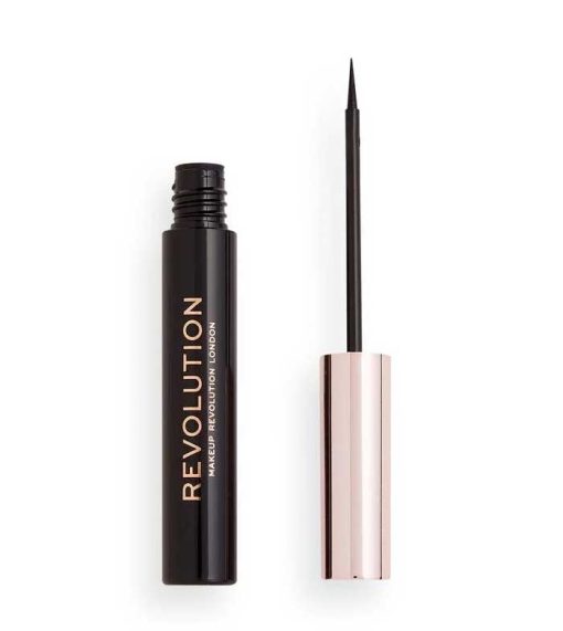 Revolution - Delineador de ojos líquido Super Flick Eyeliner - Negro