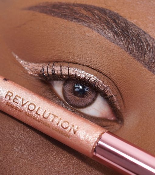 Revolution - Delineador de ojos líquido Super Flick - Rose Gold - Image 2