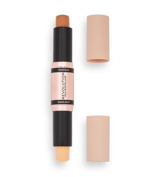 Revolution - Duo de contorno e iluminador en stick Fast Base Contour - Medium