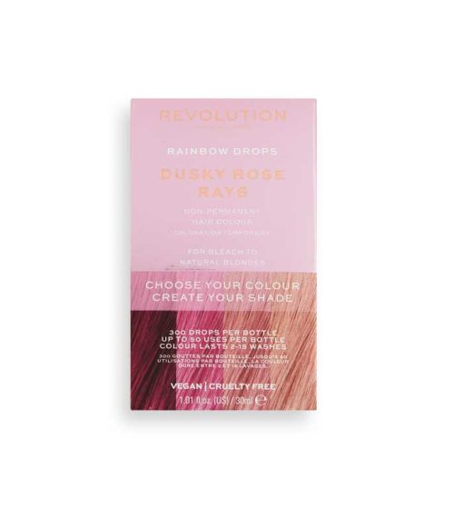 Revolution Haircare - Coloración temporal Rainbow Drops - Dusky Rose Rays - Image 2