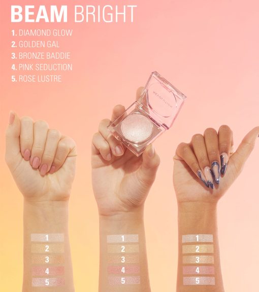 Revolution - Iluminador en polvo Beam Bright - Pink Seduction - Image 4