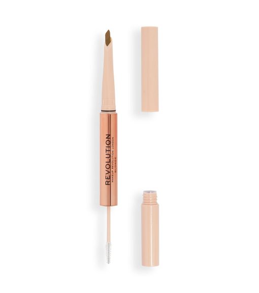 Revolution - Lápiz de cejas Fluffy Brow Filter Duo - Blonde