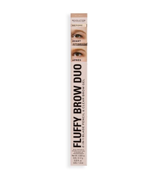 Revolution - Lápiz de cejas Fluffy Brow Filter Duo - Blonde - Image 3