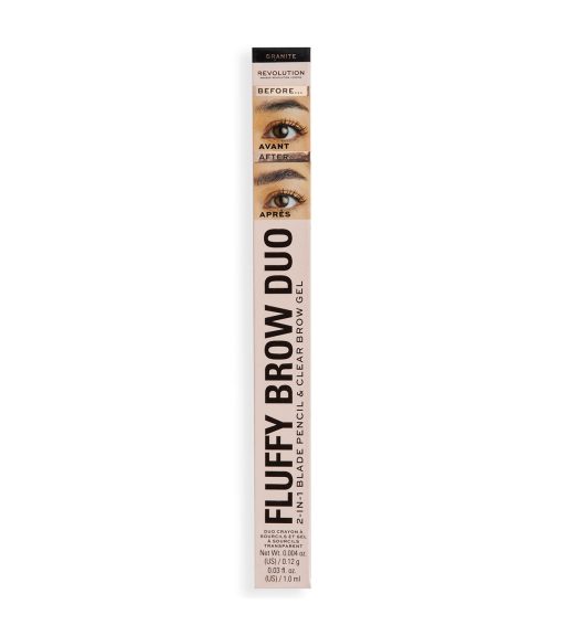 Revolution - Lápiz de cejas Fluffy Brow Filter Duo - Granite - Imagen 4