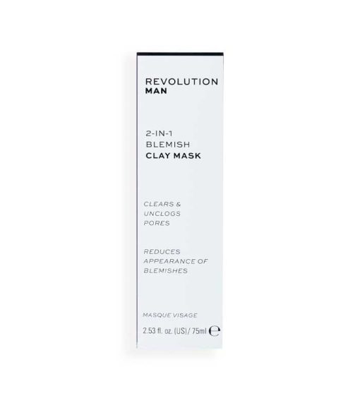 Revolution Man - Mascarilla facial anti-imperfeciones 2 in 1 Blemesh Clay Mask - Image 2