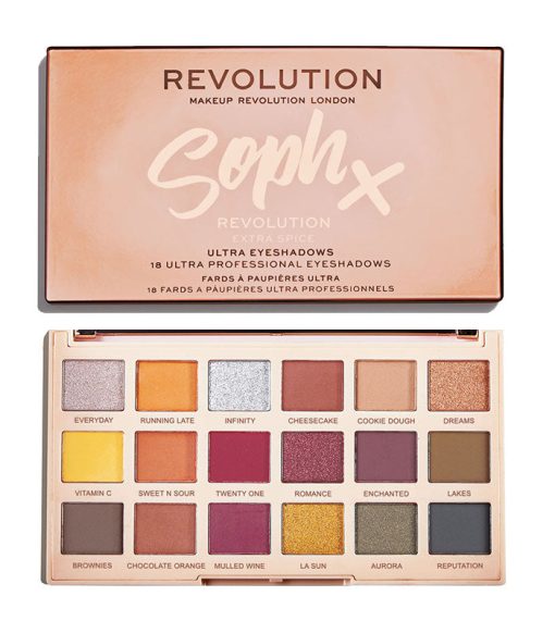 Revolution - Paleta de sombras Soph X - Extra Spice