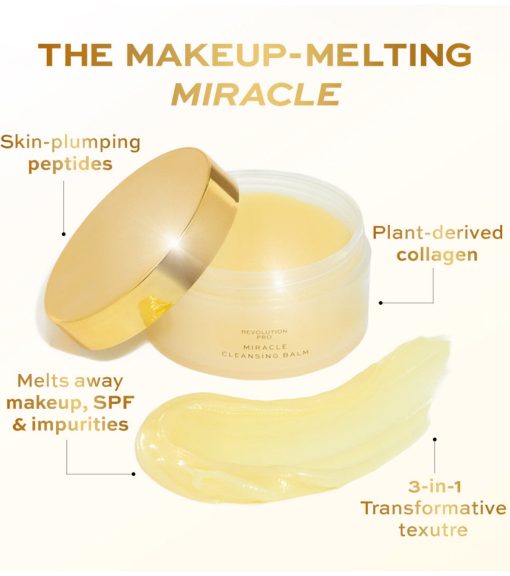 Revolution Pro - Bálsamo limpiador con colágeno vegano Miracle Cleansing Balm - Image 5