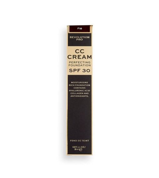 Revolution Pro - CC Cream Perfecting Foundation SPF 30 - F18 - Imagen 2