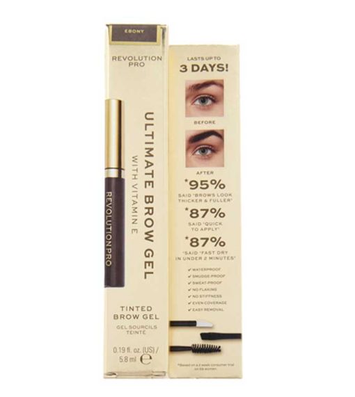 Revolution Pro - Gel para cejas Ultimate Brow - Ebony - Image 3