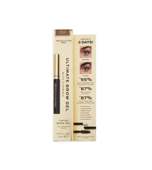 Revolution Pro - Gel para cejas Ultimate Brow - Medium Brown - Image 3