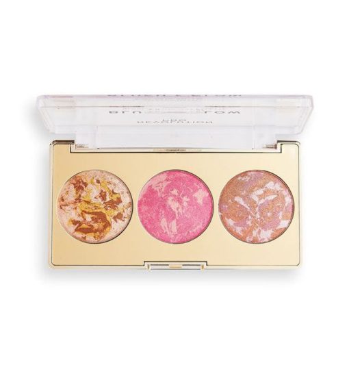 Revolution Pro - Paleta de iluminador y colorete Blush and Glow - Rose Glow - Image 2