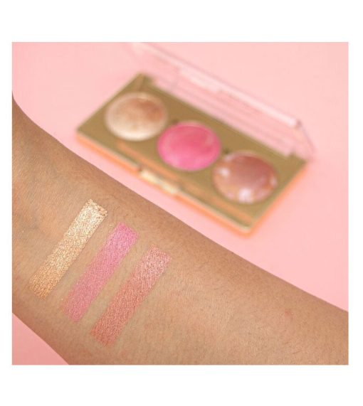 Revolution Pro - Paleta de iluminador y colorete Blush and Glow - Rose Glow - Image 3