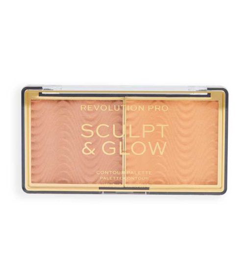 Revolution Pro - Paleta de rostro Sculpt & Glow - Medium-Deep