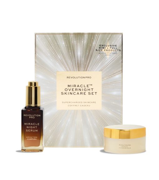 Revolution Pro - Set Miracle Overnight Skincare - Miracle Cleansing Balm Miracle Night Serum