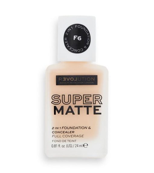 Revolution Relove - Base de maquillaje Super Matte - F6