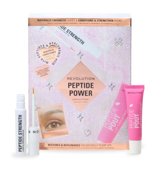 Revolution - Set Peptide Power - Sérum de pestañas y cejas   Tratamiento para labios