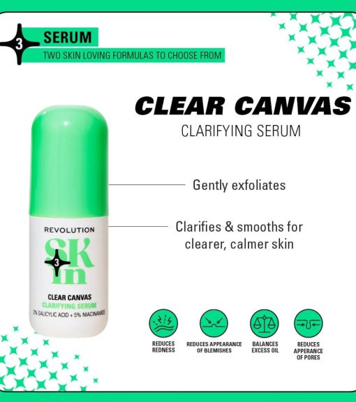 Revolution Skin - *Clearly Clarify* - Sérum facial clarificante Clear Canvas - Image 4