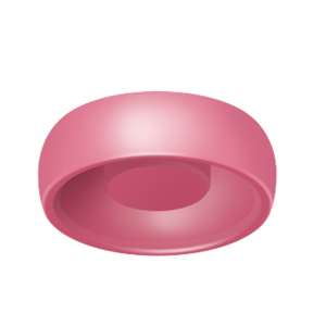 Locator-Retentionseinsatz für geringe Angulation, pink, 4 Stück
