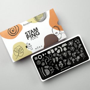 Nailart Stamping Platte One Line