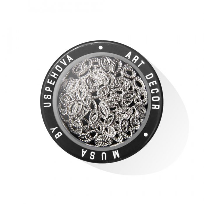 Nailart Oval Mix – Inlay & Overlay – Silver – Bild 2